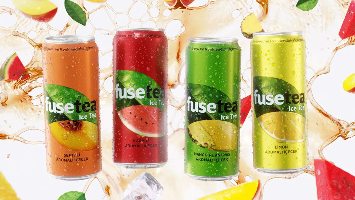 Gazsız İçecekler kategorisi - Fuse Tea Şeftali, Limon, Mango