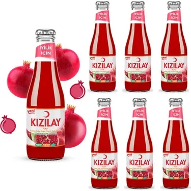 Kızılay Nar Aromalı Maden Suyu 200 ml cam şişe - toptan fiyat ürün görseli